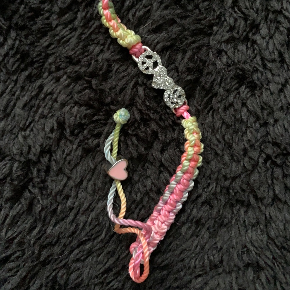 ♡girls rainbow ombré friendship bracelet